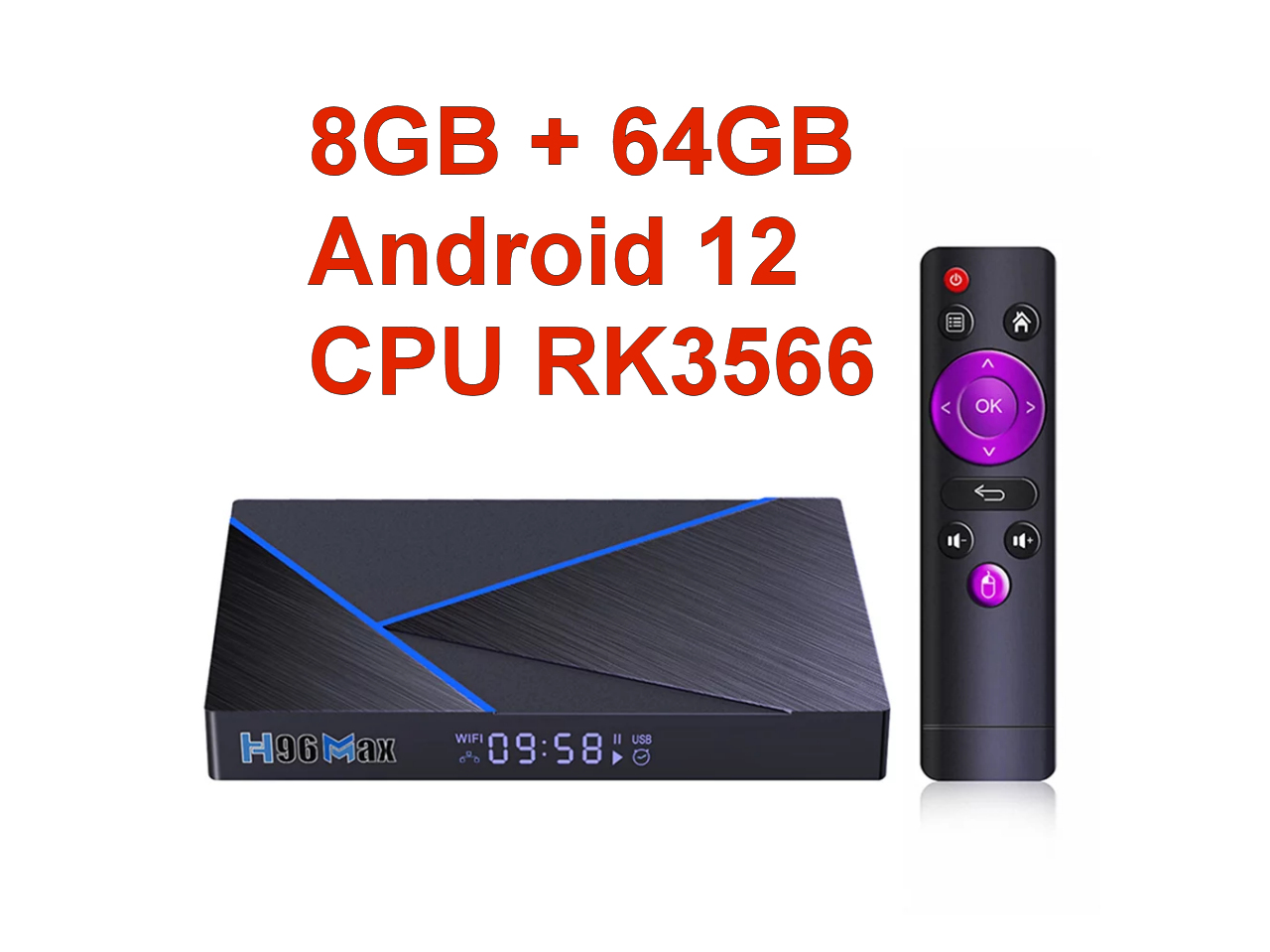 Android TV H96 Max V56 8+64