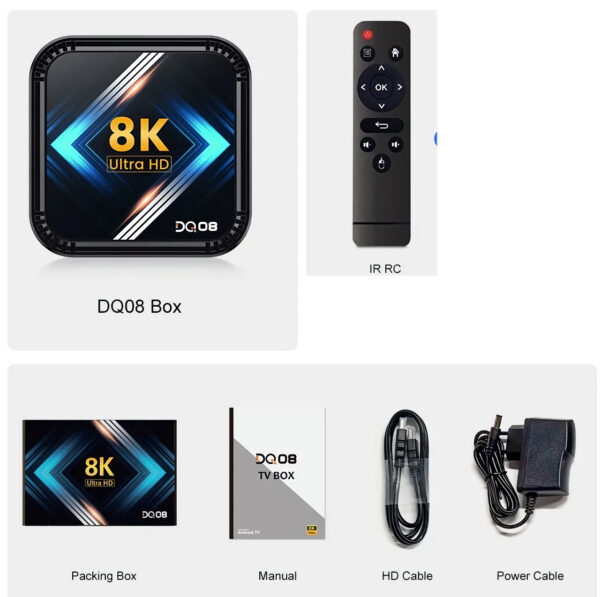 Android TV DQ08 64 Android TV, Mini PC